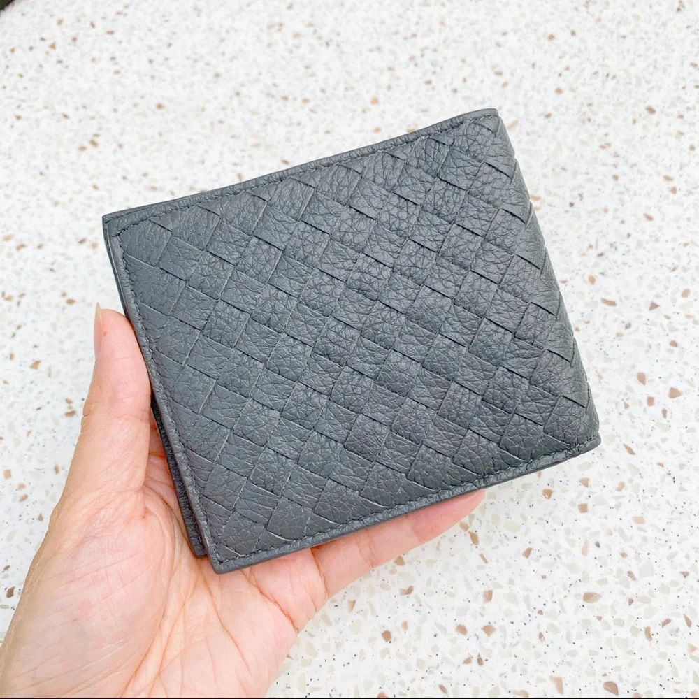 NWT Bottega Veneta Intriciato Leather BifoldWallet​